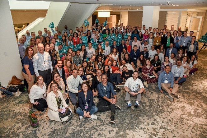  The LATAM team come together for a group photo 